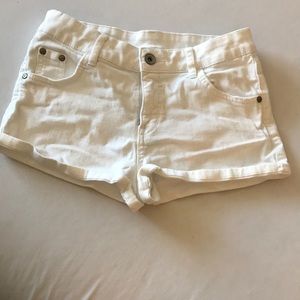Jeans shorts,white
